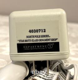 Dept 56 North Pole Star Brite Glass Ornament Shop 4030712 + Nice Save 4030722