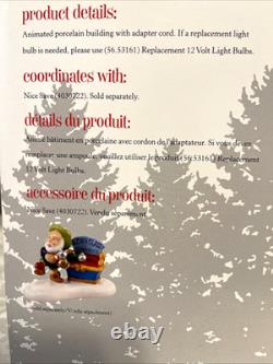 Dept 56 North Pole Star Brite Glass Ornament Shop 4030712 + Nice Save 4030722