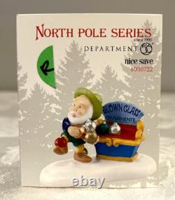 Dept 56 North Pole Star Brite Glass Ornament Shop 4030712 + Nice Save 4030722