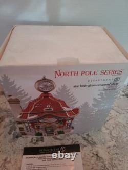 Dept 56 North Pole Star Brite Glass Ornament Shop Figurine Christmas Village