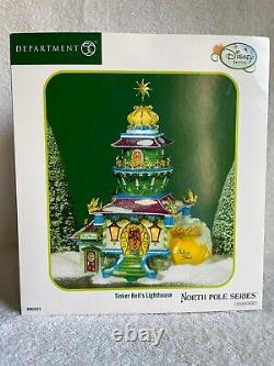 Dept 56 North Pole TINKER BELL'S LIGHTHOUSE NEW Disney #802825 RARE