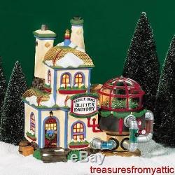 Dept 56 North Pole TWINKLE BRITE GLITTER FACTORY + GLITTER DETAIL Village NRFB