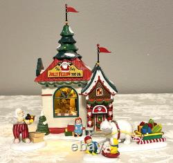 Dept 56 North Pole The Jolly Fellow Toy Co 4035571 + Accessory Set 4035572