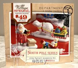 Dept 56 North Pole The Jolly Fellow Toy Co 4035571 + Accessory Set 4035572