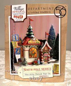 Dept 56 North Pole The Jolly Fellow Toy Co 4035571 + Accessory Set 4035572