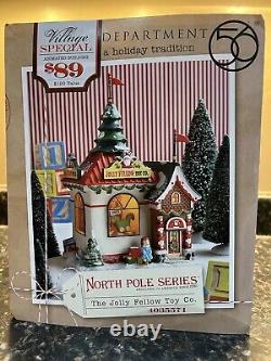 Dept 56 North Pole The Jolly Fellow Toy Co. And Accessory Set