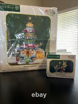 Dept 56 North Pole Tinker Bell Lighthouse And Dressing Up With Tink. Super Rare