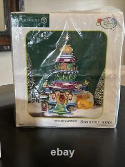 Dept 56 North Pole Tinker Bell Lighthouse And Dressing Up With Tink. Super Rare
