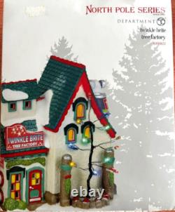 Dept 56 North Pole Twinkle Brite Tree Factory Lit Building- Retired- see video