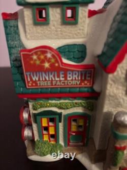 Dept 56 North Pole Twinkle Brite Tree Factory Lit Building- Retired- see video