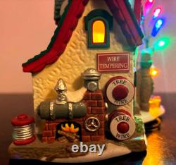 Dept 56 North Pole Twinkle Brite Tree Factory Lit Building- Retired- see video