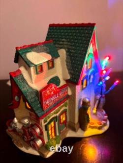 Dept 56 North Pole Twinkle Brite Tree Factory Lit Building- Retired- see video