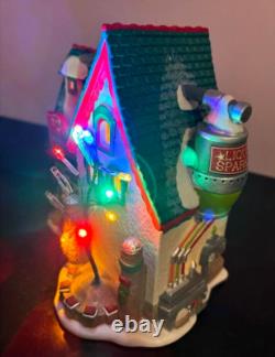 Dept 56 North Pole Twinkle Brite Tree Factory Lit Building- Retired- see video