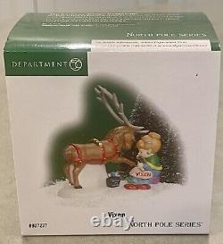 Dept 56 North Pole VIXEN Reindeer 807237 Christmas Village Accessory