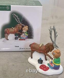 Dept 56 North Pole VIXEN Reindeer 807237 Christmas Village Accessory