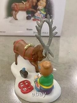 Dept 56 North Pole VIXEN Reindeer 807237 Christmas Village Accessory