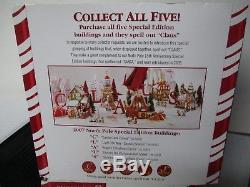 Dept 56 North Pole Village 5 Houses C L A U S Never Out of Original Boxes