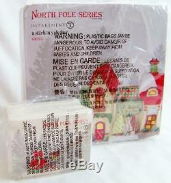 Dept 56 North Pole Village A STITCH IN YULE TIME + SHE'LL BE THE BELLE OF BALL
