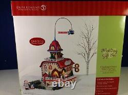 Dept 56 North Pole Village CHECKING IT TWICE WIND UP TOYS Gift Set 56.56757 New