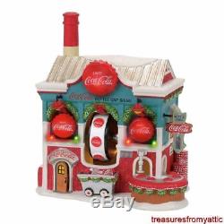 Dept 56 North Pole Village COCA-COLA BOTTLE CAPS + RIDE + TESTER NRFB 2017 cap