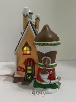 Dept 56 North Pole Village Cocoa Chocolate Works 805545 Lighted Box