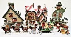 Dept 56 North Pole Village Complete 10 Year Collection of Houses & Accessories