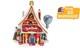 Dept 56 North Pole Village Dum-dums Flavor Makers Lit Building, 7.48 Inch, Mult