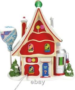 Dept 56 North Pole Village Dum-Dums Flavor Makers Lit Building, 7.48 Inch, Mult