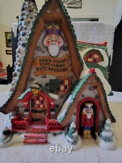 Dept 56 North Pole Village Hand Carved Nutcracker Factory