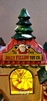 Dept 56 North Pole Village Jolly Fellow Toy Co 4035571 Mint Mint Missing 2 Flags