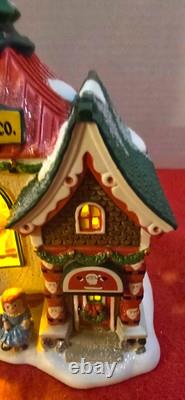 Dept 56 North Pole Village Jolly Fellow Toy Co 4035571 Mint Mint Missing 2 Flags