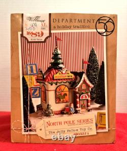 Dept 56 North Pole Village Jolly Fellow Toy Co 4035571 Mint Mint Missing 2 Flags