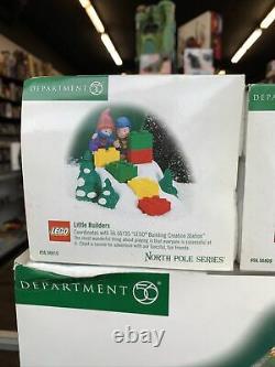 Dept 56 North Pole Village LEGO BUILDING CREATION STATION Brick Lift Lot