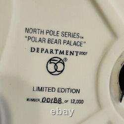 Dept 56 North Pole Village LIGHT UP Polar Bear Palace #799918 EUC