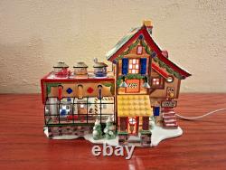 Dept 56 North Pole Village Lego Building Creation Station Christmas Retired Vtg