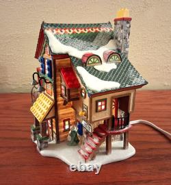Dept 56 North Pole Village Lego Building Creation Station Christmas Retired Vtg