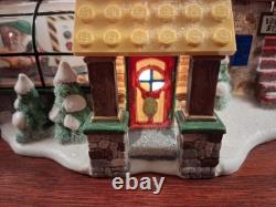 Dept 56 North Pole Village Lego Building Creation Station Christmas Retired Vtg