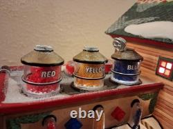 Dept 56 North Pole Village Lego Building Creation Station Christmas Retired Vtg