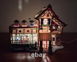 Dept 56 North Pole Village Lego Building Creation Station Christmas Retired Vtg