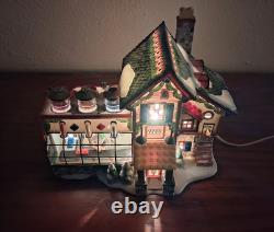 Dept 56 North Pole Village Lego Building Creation Station Christmas Retired Vtg