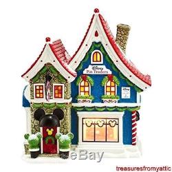 Dept 56 North Pole Village MICKEY'S PIN TRADERS + TRADING WITH MICKEY both NRFB