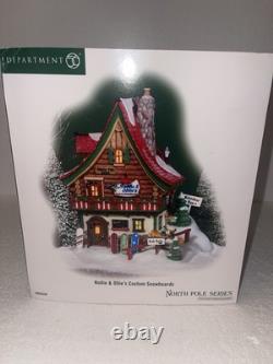 Dept 56 North Pole Village Nollie & Ollie's Custom Snowboards #805546 Brand New