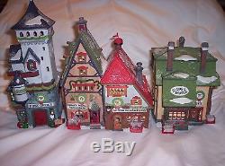 Dept. 56 North Pole Village Original Pieces that Spell NORTH POLE