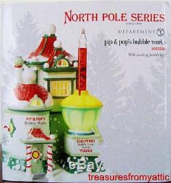 Dept 56 North Pole Village PIP & POP'S BUBBLE WORKS #4025280 NRFB Bubble Light