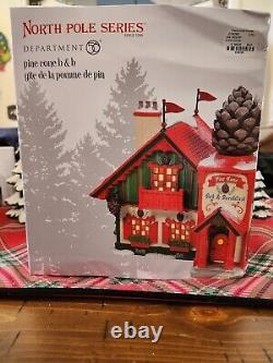 Dept 56 North Pole Village Pine Cone B & B NIB