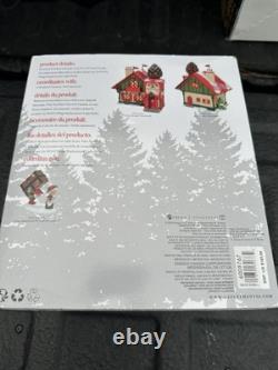 Dept 56 North Pole Village Pine Cone B & B NIB Sleeve damaged