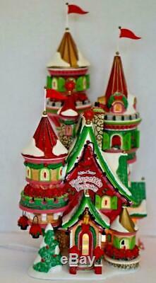 Dept 56 North Pole Village Poinsettia Palace MINT in Box