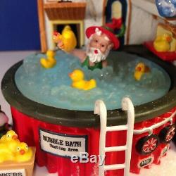 Dept 56 North Pole Village RUBBER DUCK FACTORY #799920 with box Animated! RARE