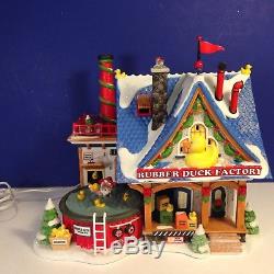 Dept 56 North Pole Village RUBBER DUCK FACTORY withbox Combine Shipping RARE