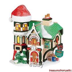 Dept 56 North Pole Village SANTA'S NORTH POLE OFFICE #4036540 NRFB Retired 2016